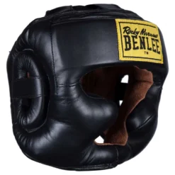 Benlee Full Face Protection Leather Head Gear With Cheek Protector