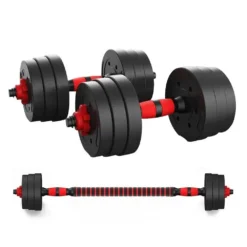 Dumbbell Set 2 In 1 With Adjustable Bar 20kg
