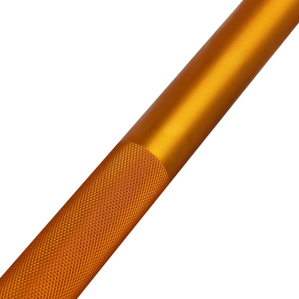 Bodybuilding Bar 180cm 50mm+2 Discs Stop Gold 10kg - Image 2