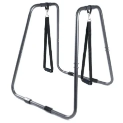 Dips Station For Fitness Training In Reinforced Steel With Straps