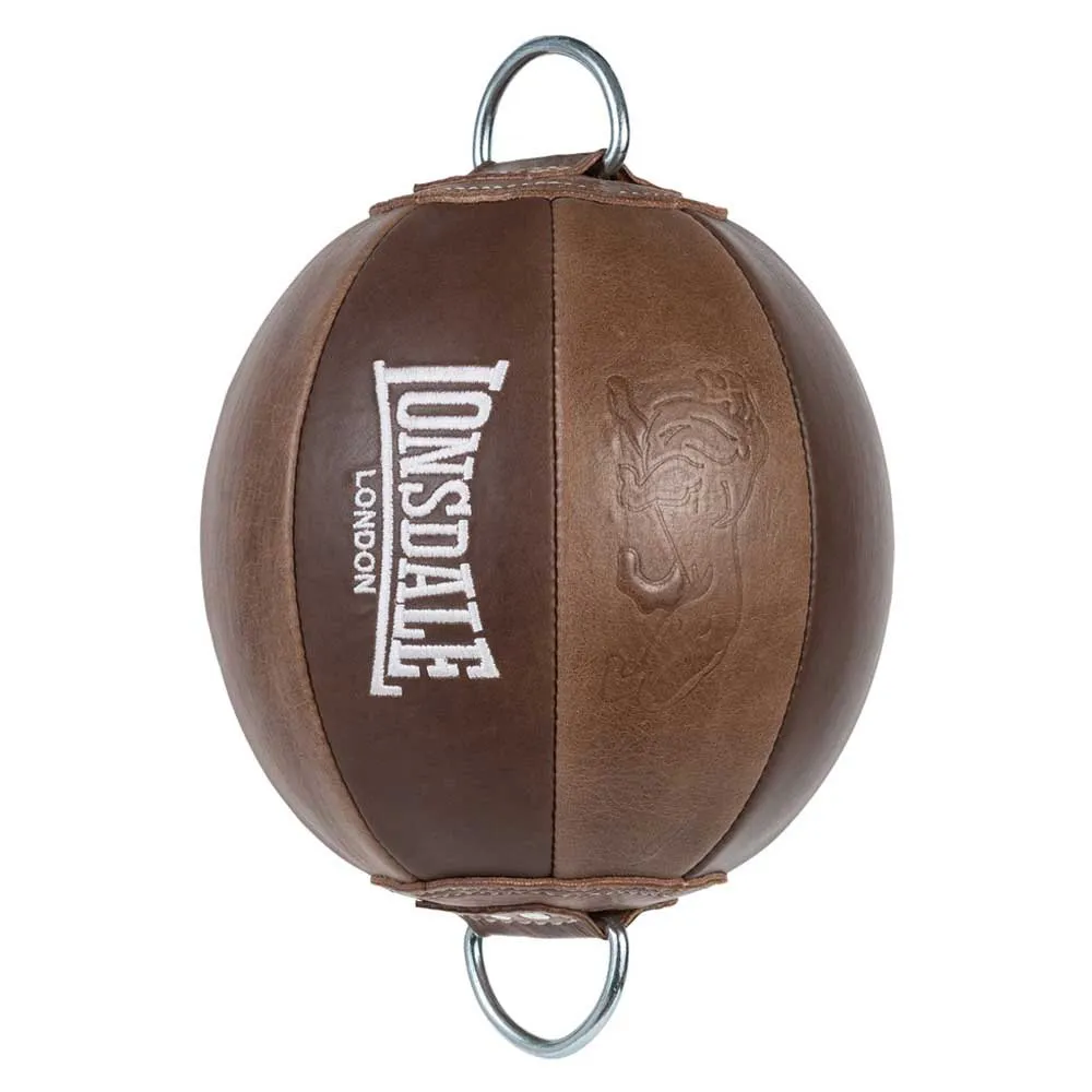 Lonsdale Vintage Double End Ball Leather Double End Bag