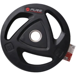 PURE2IMPROVE Rubber Coated Weight Plate 20kg