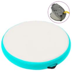 VIDAXL Pvc Inflatable Gymnastic Mat With Pump 100X100X20Cm