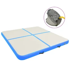 VIDAXL Pvc Inflatable Gymnastics Mat With Pump 200X200X10Cm
