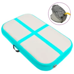 VIDAXL Pvc Inflatable Gymnastics Mat With Pump 60X100X10Cm
