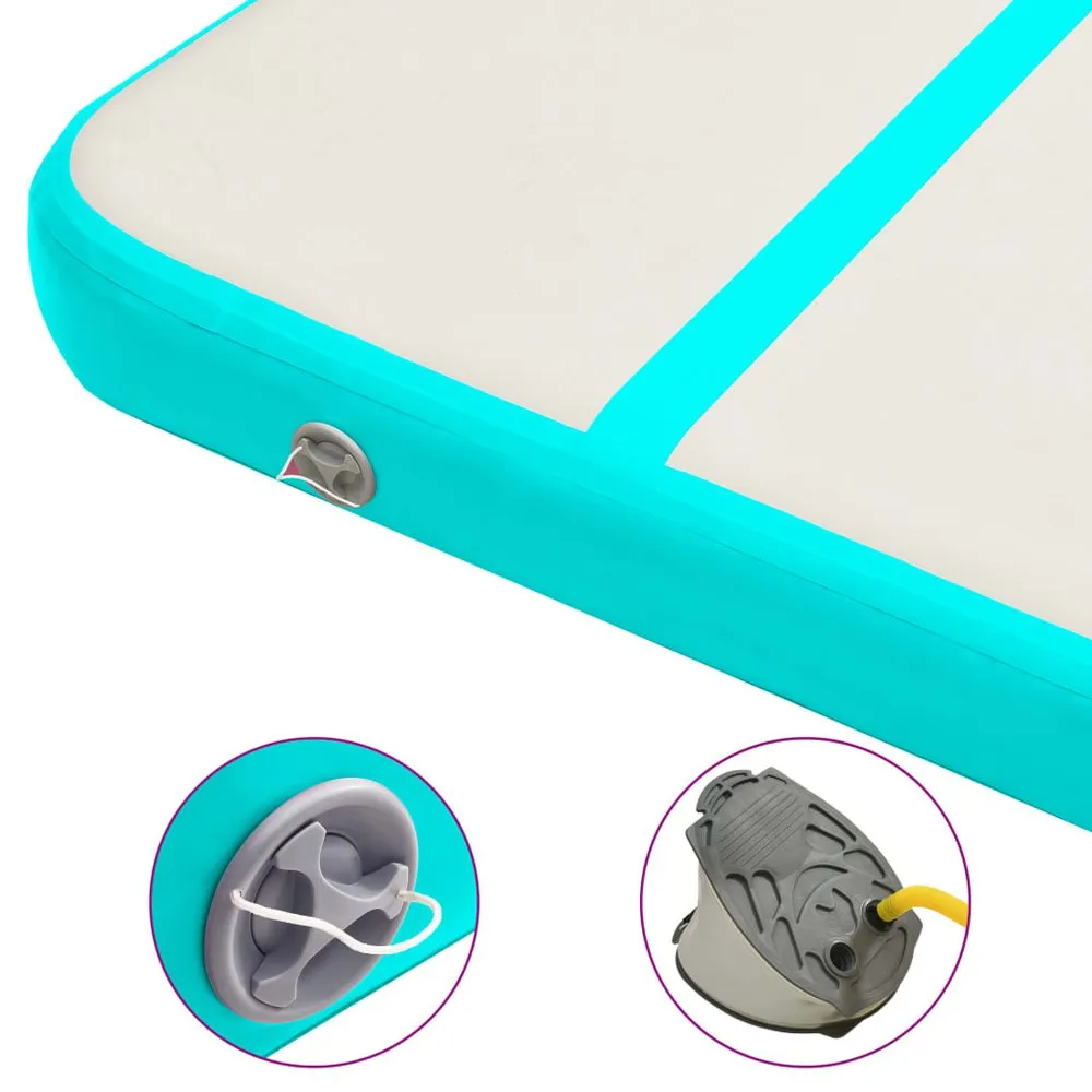 VIDAXL Pvc Inflatable Gymnastics Mat With Pump 800X100X15Cm - Image 7