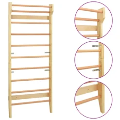 VIDAXL Wall Bar 80x15.8x195 Cm Wood