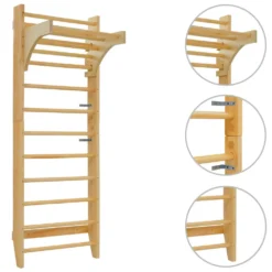 VIDAXL Wall Bar 80x55x220 Cm Wood