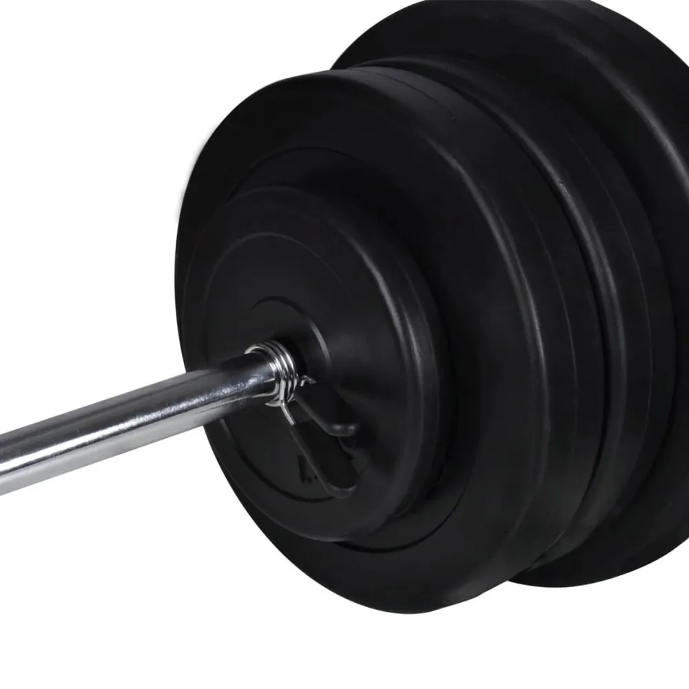 VIDAXL Weight Benchweight Rack. Barbell And Dumbbell Set 60.5Kg - Image 8